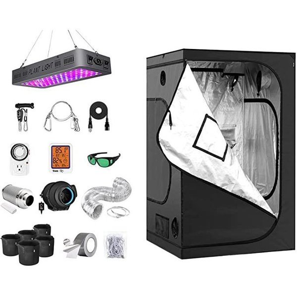 Ipower Grow Tent Kit Complete A1900C  LED Plant Light Lamp Indoor Hydroponics  Greenhouse Combo GLKITXM1A1900CCMPT11